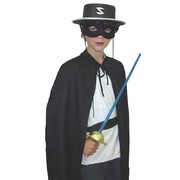 Child Zorro Costume Set Hat Cape Mask  Pk1