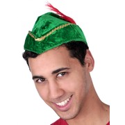 Robin Hood Hat with Feather Pk 1 
