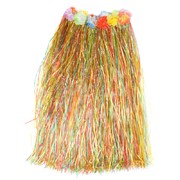 Hawaiian Skirt Luau Elastic Waist Multi Adult 80cm Pk1
