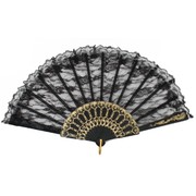 Black Lace Fan Pk 1 