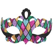 Coloured Glitter Masquerade Mask - Giovanna Pk 1