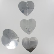 Garland Heart Silver Pk1 