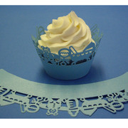 Baby Blue Cupcake Wrappers Pk 12 
