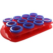 Party Ice Shot Glasses With Moulded Tray Pk12 