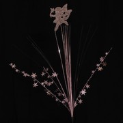 Fairy Party Pick - 3D Glitter Fairy & Stars Pink Pk1 