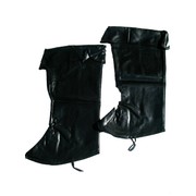 Pirate Boot Tops Brown Leather Look Pk2