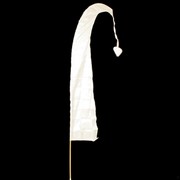Bali Flag With Tail 1m White Pk1 