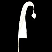 Bali Flag With Tail 50cm White Pk1 