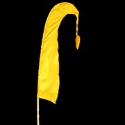 Bali Flag With Tail 50cm Yellow Pk1 