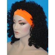 80s Neon Orange Headband Pk 1 