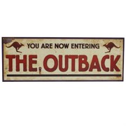 Australian Outback Sign Cutout 8x22 in Pk1 