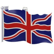 Cutout Flag British 18 inch Pk1 