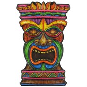 Hawaiian Tiki Face Art Form Pk1 