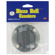 Drink Coasters Mirror Ball 9cm Pk8 