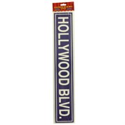 Party Decoration - Hollywood Street Sign Cutouts (24in) Pk4 
