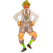 Cutout Jointed Mr Oktoberfritz 38in Pk1 