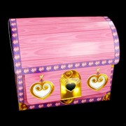 Princess Party Treasure Chest - Pink Pk1 