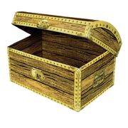 Pirate Treasure Chest Cutout 30x20cm Pk1 