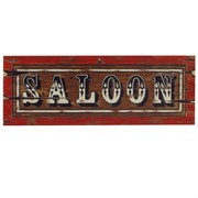 Cutout Saloon Sign 8x22in Pk1 