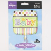 Baby Shower 18in Square Foil Balloon - Tiny Bundle Pk1