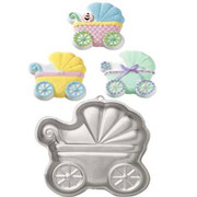 Baby Buggy Cake Tin - Pram Stroller Pk 1 