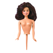Brunette Teen Doll Cake Pick Pk 1