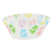 Baby Shower Cupcake Cases - Baby Feet Pk75 
