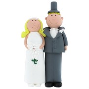 Cake Dec Wedding Bride Groom Sugar Look Alike Blonde Pk1 