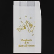 Wedding Cake Bag Cupids Gold Pk50 