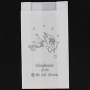 Wedding Cake Bag Cupids Silver Pk50 