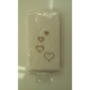 Wedding Cake Bag Hearts Gold Pk50 