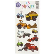 Construction Party Stickers -Two Fold Road Works Pk1 