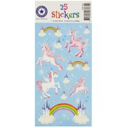 Unicorn Party Stickers - Unicorns, Clouds, Rainbows Pk 1 