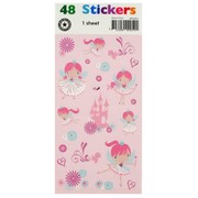 Stickers Two Fold Ballerina Fairy Pk1 