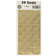 Stickers Two Fold 60 Gold Pk1 