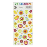 Stickers Bird Flower Pk1