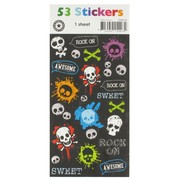 Skulls Rock On Stickers Pk 1 