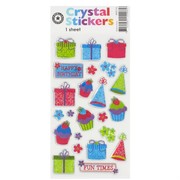 Crystal Stickers - Happy Birthday Icons Pk1 