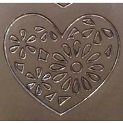 Stickers Gold Gilded Hearts Large Pk1 