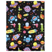 Space Party Gift Wrap - Space Monsters Pk1 