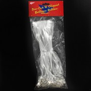 Ribbon Pre Clipped  Silver Pk50 