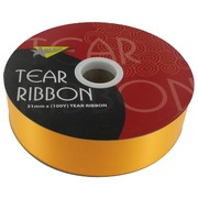 Tear Ribbon 31mm x 100Y Gold  Pk1 