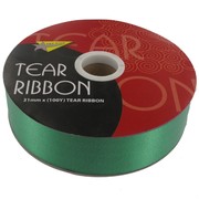 Tear Ribbon 31mm x 100Y Green  Pk1 
