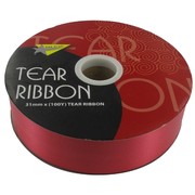 Tear Ribbon 31mm x 100Y Red  Pk1 
