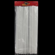 Balloon Sticks 400mm White Pk100 