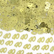 Gold 40 Confetti Pk 1 