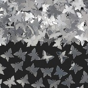 Silver Butterfly Confetti Pk 1 