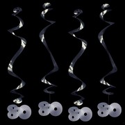 Decoration 80 Hanging Curl Silver Pk1 
