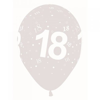 18 Clear AOP Latex Balloons Pk 10