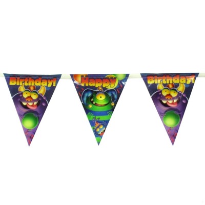 Monster Party Banner Flag - 3.6m Monster Mania Pk1 